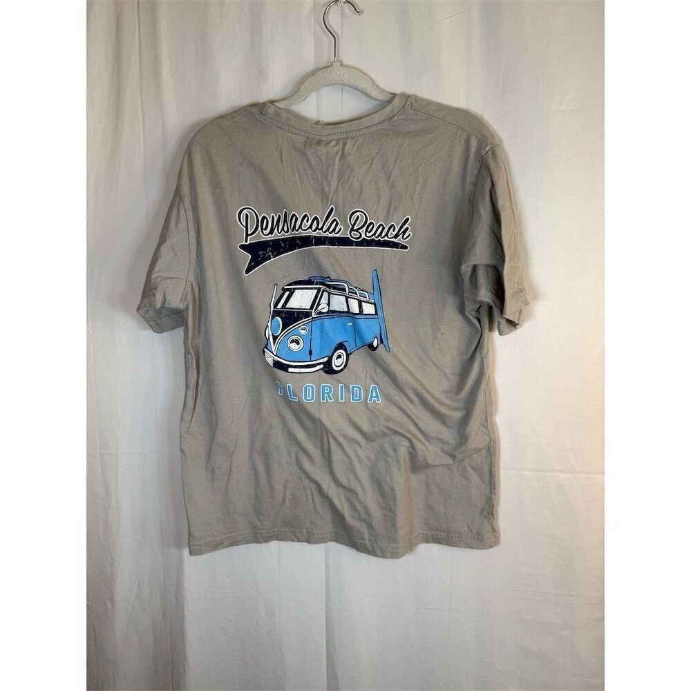 Southern Spirit T-Shirt Womens  M Gray Pensacola Beach Florida VW Bus Surf - Picture 5 of 9